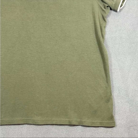 Ted Baker Polo Shirt 6 Olive Cotton Blend - Picture 4 of 9